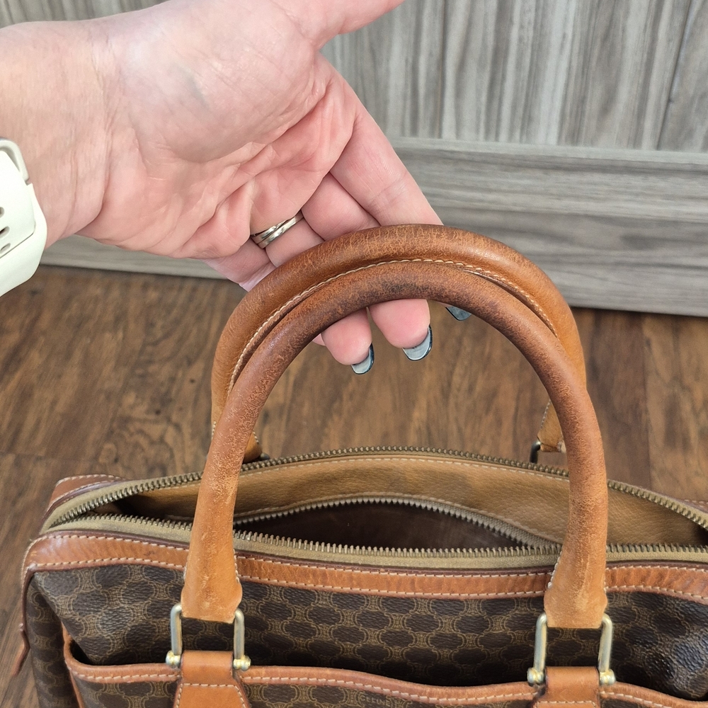Celine Macadam Boston Bag M92 Vintage. AUTHENTIC - Picture 7 of 16